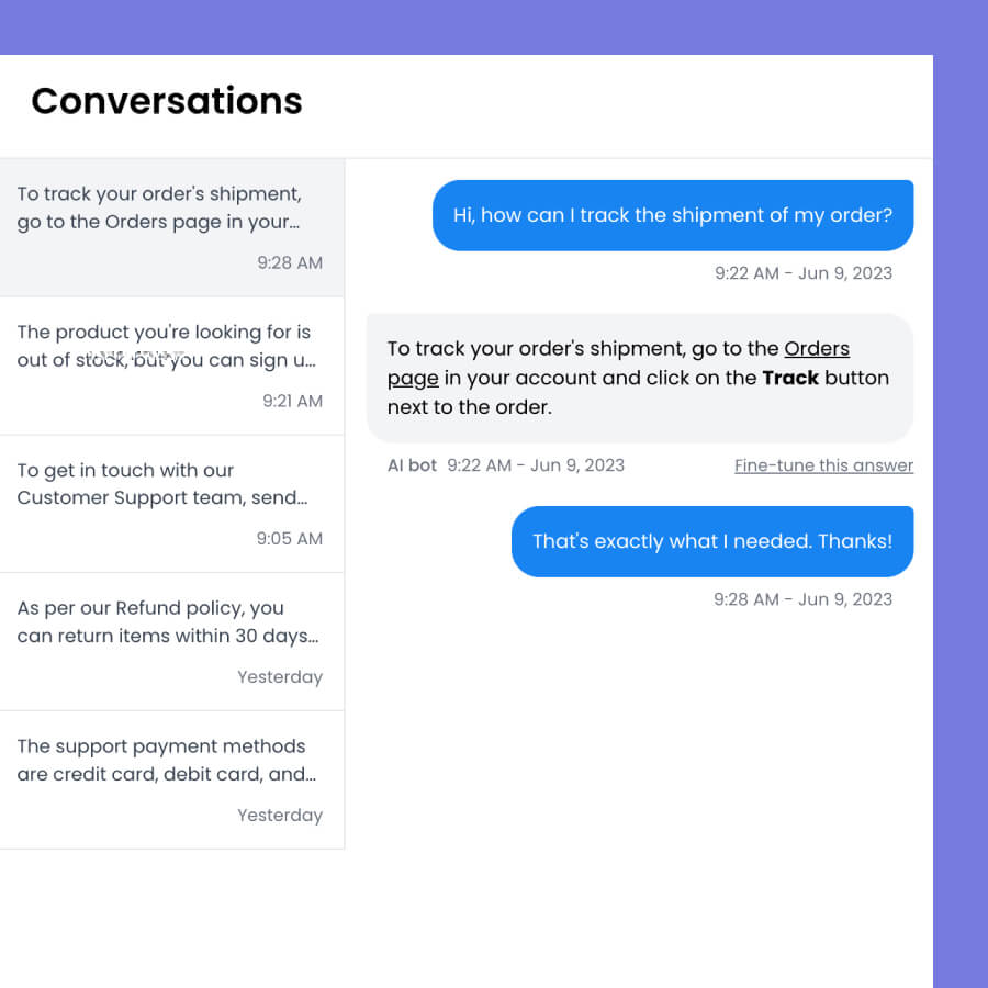 4. Get insights from conversations