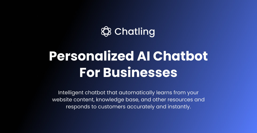 Build custom AI chatbots without code | Chatling